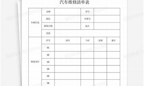 志俊修车便宜吗_大众志俊汽车维修清单